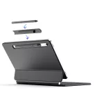 Samsung Galaxy Tab S10 FE / S9 / S9 FE / S8 / S7 Tok és Billentyűzet - Dux Ducis MK Keyboard Case - Fekete