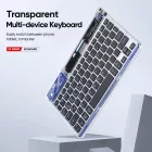 Dux Ducis Laptop / Tablet / Telefon Bluetooth Billentyűzet - CK Sorozat - Átlátszó
