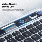 Dux Ducis Laptop / Tablet / Telefon Bluetooth Billentyűzet - CK Sorozat - Átlátszó