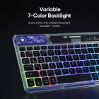 Dux Ducis Laptop / Tablet / Telefon Bluetooth Billentyűzet - CK Sorozat - Átlátszó