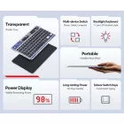 Dux Ducis Laptop / Tablet / Telefon Bluetooth Billentyűzet - CK Sorozat - Átlátszó