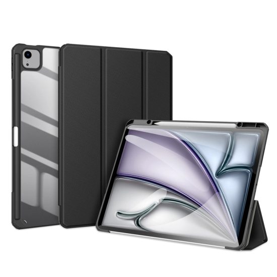iPad Air 13" (2024) / iPad Pro 12.9" (2018-2022) Tok - Dux Ducis Toby - Fekete