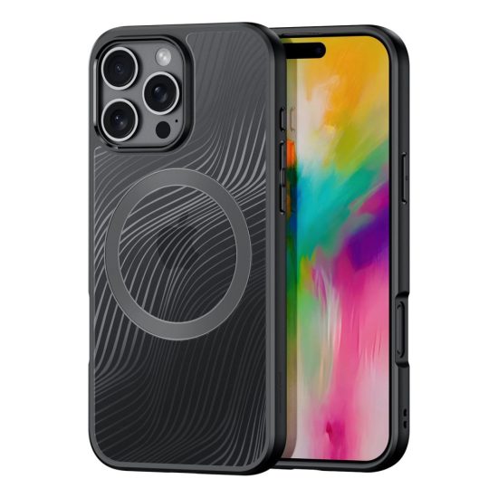 iPhone 16 Pro Max Tok - Dux Ducis Aimo Mag - Fekete