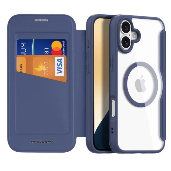 iPhone 16 Tok - Dux Ducis Skin X Pro + MagSafe - Kék
