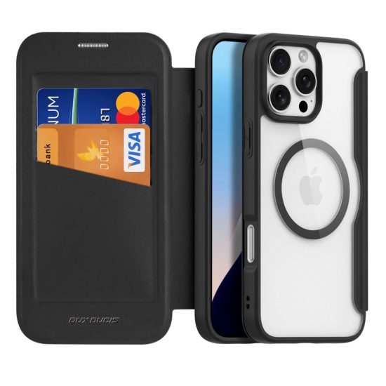 iPhone 16 Pro Tok - Dux Ducis Skin X Pro + MagSafe - Fekete
