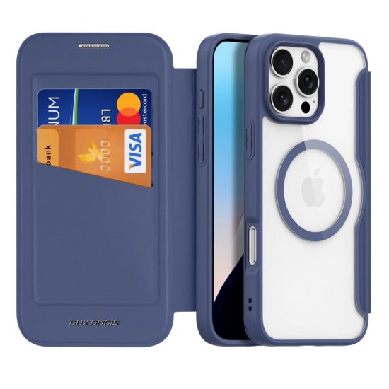 iPhone 16 Pro Max Tok - Dux Ducis Skin X Pro + MagSafe - Kék