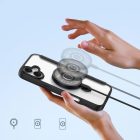 iPhone 16 Tok - Dux Ducis Skin X Pro + MagSafe Gyűrűs Állvány - Fekete