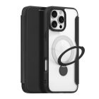 iPhone 16 Pro Tok - Dux Ducis Skin X Pro + MagSafe Gyűrűs Állvány - Fekete