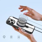 iPhone 16 Pro Tok - Dux Ducis Skin X Pro + MagSafe Gyűrűs Állvány - Fekete