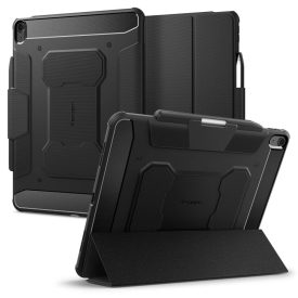   iPad Air 13" (2024) Tok - Spigen Rugged Armor Pro - Fekete