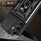 Samsung Galaxy M35 5G Tok - Tech-Protect Camshield Pro - Fekete