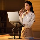 Wozinsky Összecsukható Alumínium Laptop és Tablet Állvány - Fekete