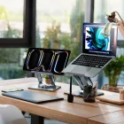 Összecsukható Alumínium Laptop Állvány 84SS - Ezüst