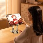 Összecsukható Alumínium Laptop Állvány 84SS - Ezüst