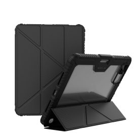   iPad Air 13" (2024) Tok - Nillkin Bumper Leather Case Pro - Fekete
