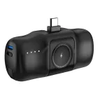 Wozinsky WF16-YCS Power Bank - 5000mAh 15W - Beépített USB-C Kábellel és Apple Watch Töltővel - Fekete