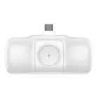 Wozinsky WF16-YCS Power Bank - 5000mAh 15W - Beépített USB-C Kábellel és Apple Watch Töltővel - Fehér