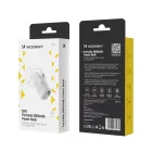 Wozinsky WF16-YCS Power Bank - 5000mAh 15W - Beépített USB-C Kábellel és Apple Watch Töltővel - Fehér