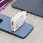 Dudao A30EU GaN Hálózati Töltő 30W - USB-A + USB-C - Fehér