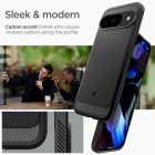 Google Pixel 9 / 9 Pro Tok - Spigen Rugged Armor - Fekete