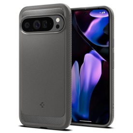 Google Pixel 9 Pro XL Tok - Spigen Rugged Armor - Szürke Google Pixel 9 Pro XL Tok - Spigen Rugged Armor - Szürke