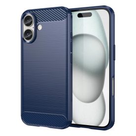 iPhone 16 Plus Tok - Carbon Case - Kék iPhone 16 Plus Tok - Carbon Case - Kék