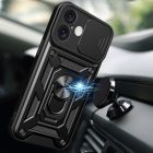 iPhone 16 Tok - Hybrid Armor Camshield - Fekete