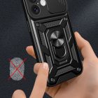 iPhone 16 Plus Tok - Hybrid Armor Camshield - Fekete