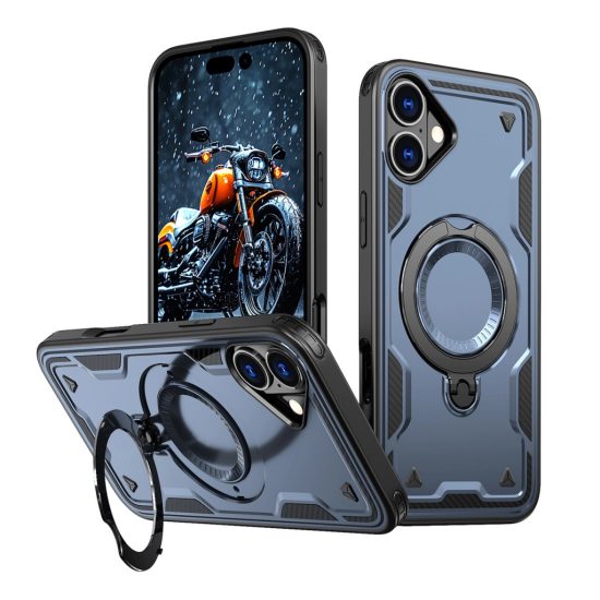 iPhone 16 Plus Tok - Hybrid Armor Trendy - Kék