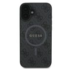 iPhone 16 Plus Tok - Guess 4G Ring Classic Logo MagSafe - Fekete