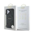 iPhone 16 Plus Tok - Guess 4G Ring Classic Logo MagSafe - Fekete