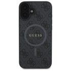 iPhone 16 Tok - Guess 4G Ring Classic Logo MagSafe - Fekete