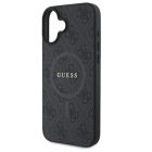iPhone 16 Tok - Guess 4G Ring Classic Logo MagSafe - Fekete