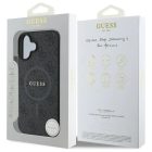 iPhone 16 Tok - Guess 4G Ring Classic Logo MagSafe - Fekete