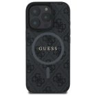 iPhone 16 Pro Max Tok - Guess 4G Ring Classic Logo MagSafe - Fekete