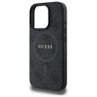 iPhone 16 Pro Max Tok - Guess 4G Ring Classic Logo MagSafe - Fekete