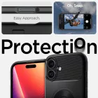 iPhone 16 Tok - Spigen Slim Armor MagFit - Fekete