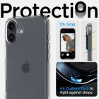 iPhone 16 Tok - Spigen Ultra Hybrid - Matt Átlátszó