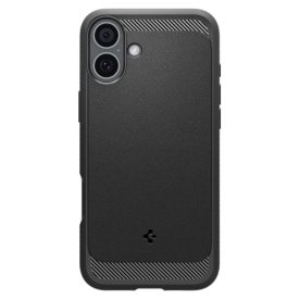iPhone 16 Tok - Spigen Rugged Armor MagFit - Fekete iPhone 16 Tok - Spigen Rugged Armor MagFit - Fekete