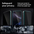 iPhone 16 Pro / 17 / 17 Pro Kijelzővédő Üvegfólia - Spigen Glas.tR EZ Fit Privacy x 2 db