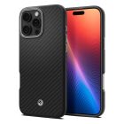 iPhone 16 Pro Tok - Spigen Enzo Aramid MagFit - Fekete-Ezüst