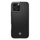 iPhone 16 Pro Tok - Spigen Enzo Aramid MagFit - Fekete-Ezüst