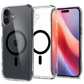iPhone 16 Plus Tok - Spigen Ultra Hybrid MagFit - Fekete iPhone 16 Plus Tok - Spigen Ultra Hybrid MagFit - Fekete