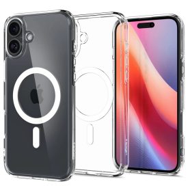 iPhone 16 Plus Tok - Spigen Ultra Hybrid MagFit - Fehér iPhone 16 Plus Tok - Spigen Ultra Hybrid MagFit - Fehér