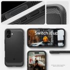 iPhone 16 Plus Tok - Spigen Rugged Armor MagFit - Fekete