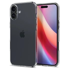 iPhone 16 Plus Tok - Spigen Liquid Crystal - Átlátszó iPhone 16 Plus Tok - Spigen Liquid Crystal - Átlátszó