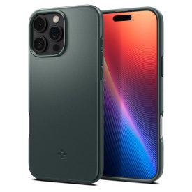 iPhone 16 Pro Max Tok - Spigen Thin Fit MagFit - Zöld iPhone 16 Pro Max Tok - Spigen Thin Fit MagFit - Zöld