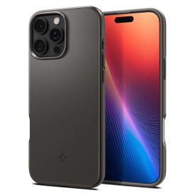 iPhone 16 Pro Max Tok - Spigen Thin Fit MagFit - Gunmetal iPhone 16 Pro Max Tok - Spigen Thin Fit MagFit - Gunmetal