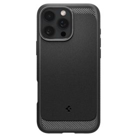 iPhone 16 Pro Max Tok - Spigen Rugged Armor MagFit - Fekete