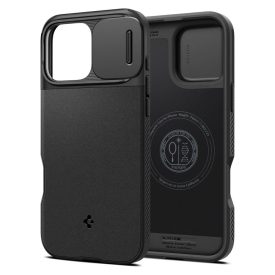 iPhone 16 Pro Max Tok - Spigen Optik Armor MagFit - Fekete iPhone 16 Pro Max Tok - Spigen Optik Armor MagFit - Fekete